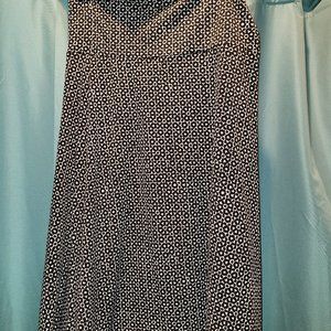 LuLaRoe Azure Skirt Extra Small XS Black White Yoga Band A Line Knee Length
